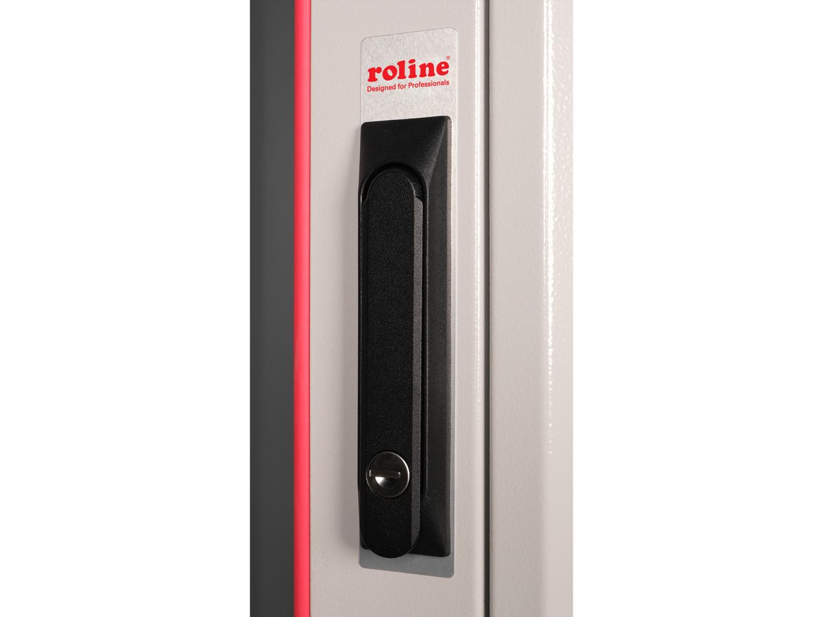ROLINE 19-inch netwerkkast Pro 32 U, 600x600 BxD Glazen deur grijs