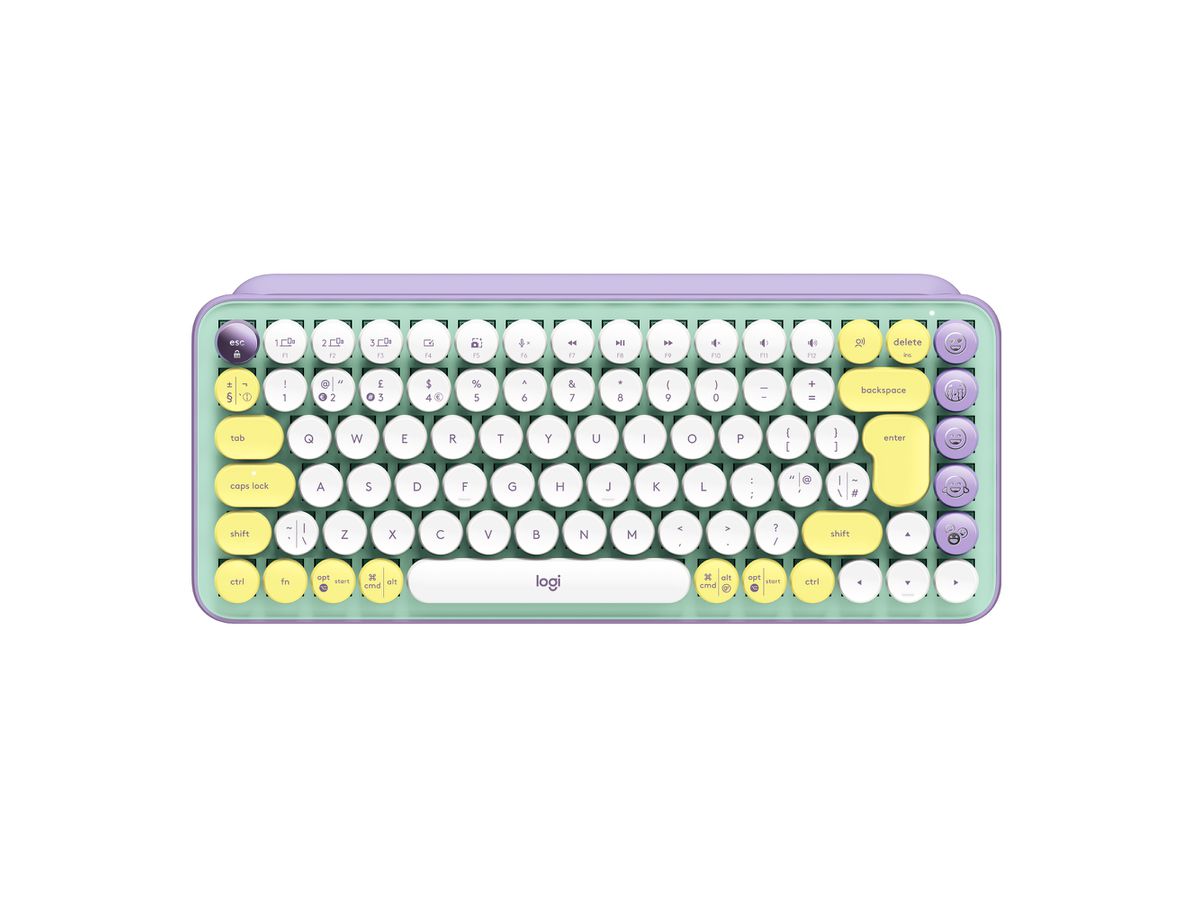 Logitech POP Keys Wireless Mechanical Keyboard With Emoji Keys toetsenbord Universeel Bluetooth QWERTY Engels Muntkleur