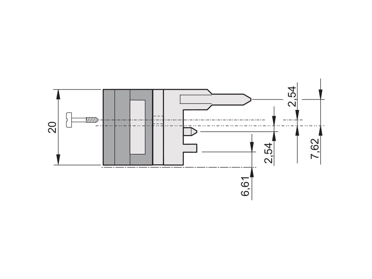 SCHROFF Inserter/Extractor Handle Type IET, Black Lever, Grey Button, Top, 100 Pieces