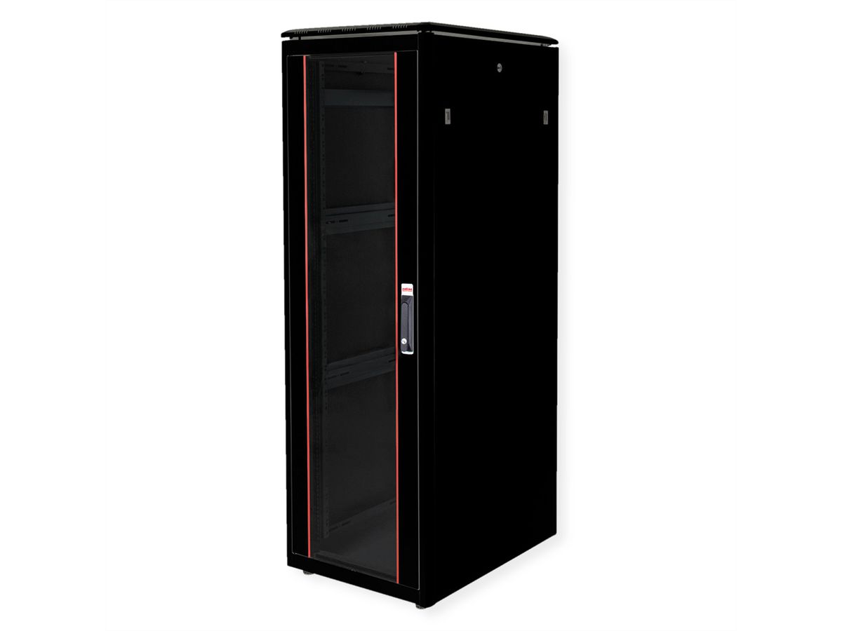 ROLINE 19-inch Network Cabinet Pro 36 U, 600x800 WxD Glass door black
