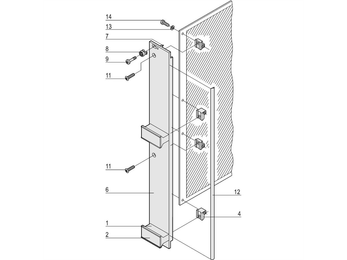 SCHROFF Plug-In Unit Kit With Trapezoid Handle, Shielded, Grey, 6 U, 4 HP