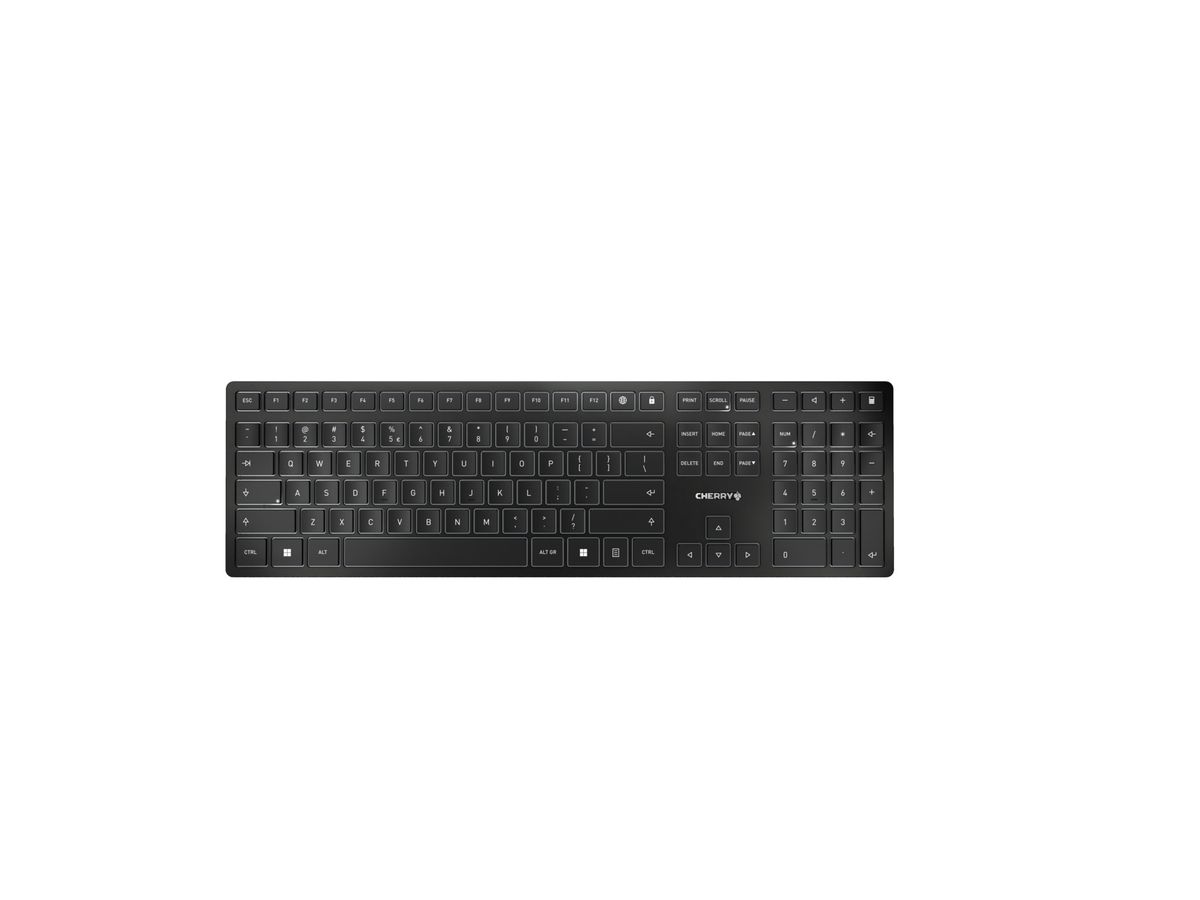 CHERRY KW 9100 SLIM toetsenbord Universeel RF-draadloos + Bluetooth QWERTY Engels Zwart