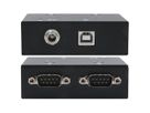 EXSYS EX-13072HM USB 2.0 zu 2 x Seriell RS-232 Ports Metallgehäuse FTDI Chip-Set