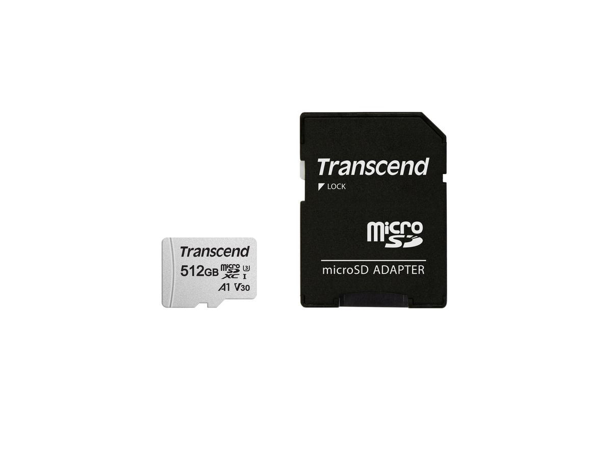 Transcend microSD Card SDXC 300S 512GB with Adapter
