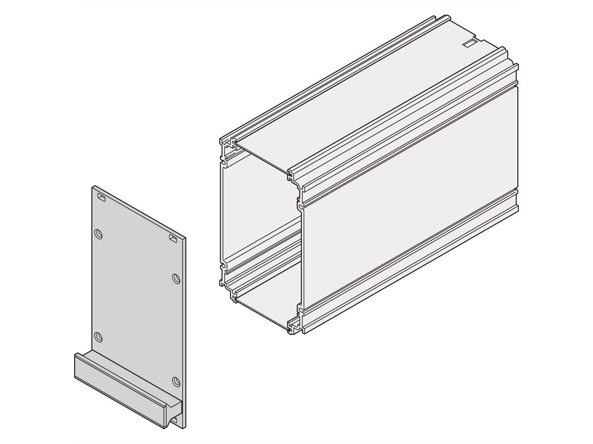 SCHROFF Insteekmodule type frame Frontplaat, niet afgeschermd, 3 HE, 10 HE, 2,5 mm, Al, voorzijde geanodiseerd, achterzijde geleidend