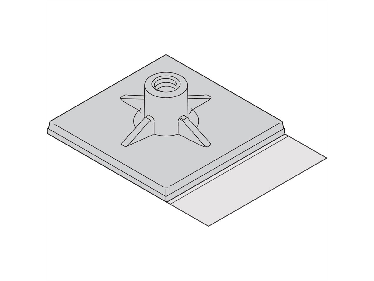 SCHROFF Interscale Adhesive Board Mounting Studs, Height 5 mm