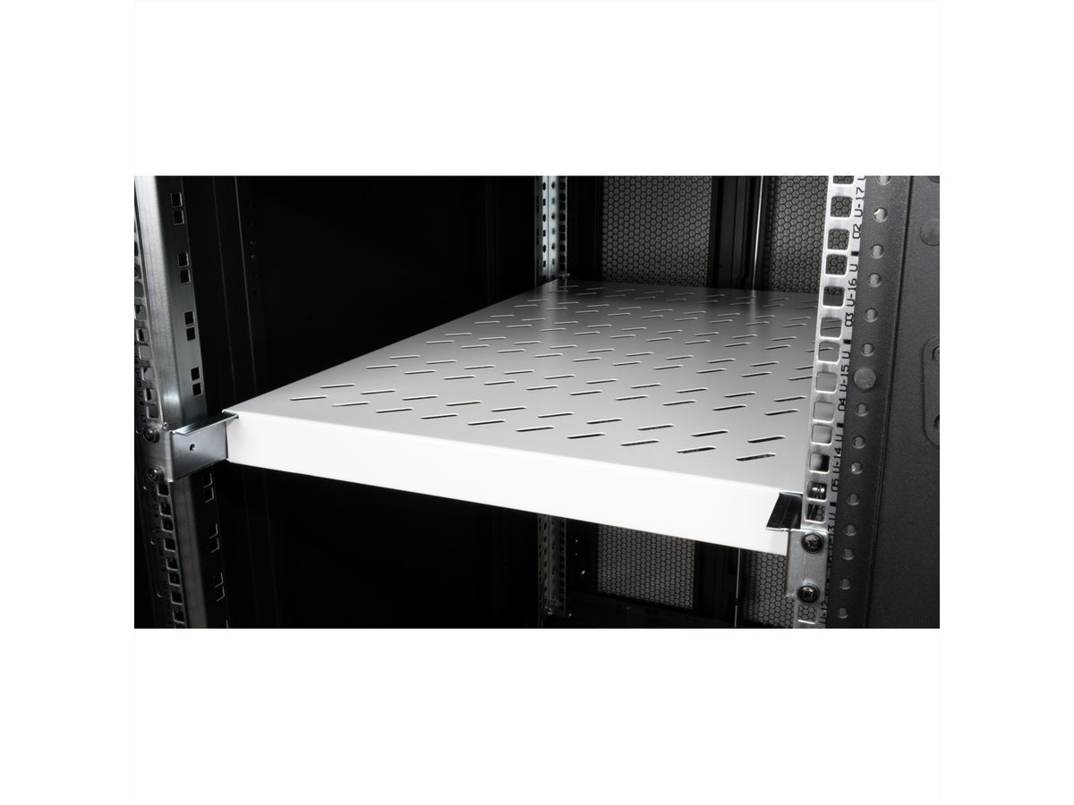 ROLINE 19-inch shelf 1 U, 770 T 50 kg grey