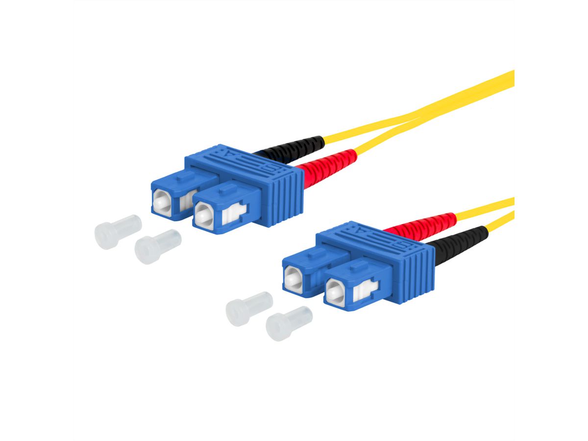METZ CONNECT OpDAT patch cord, SC-D/SC-D OS2, 5 m