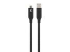 T'NB XW3M USB/Micro USB Kabel, schwarz/rot, 3 Meter