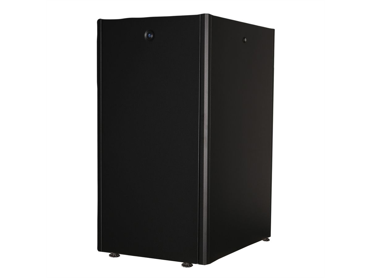 ROLINE 19-inch network cabinet Basic 22 U, 600x800 WxD Glass door black