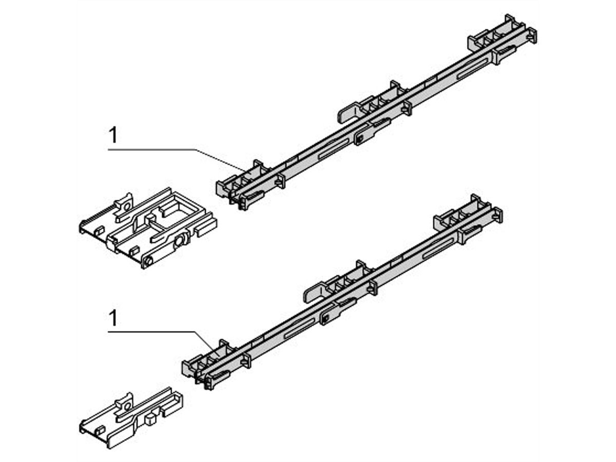 SCHROFF Guide Rail for AdvancedMC Compact and Full-Size Modules
