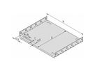 SCHROFF EuropacPRO Mounting Plate for Use With Cover Plate, 28 HP, 220 mm Board Length
