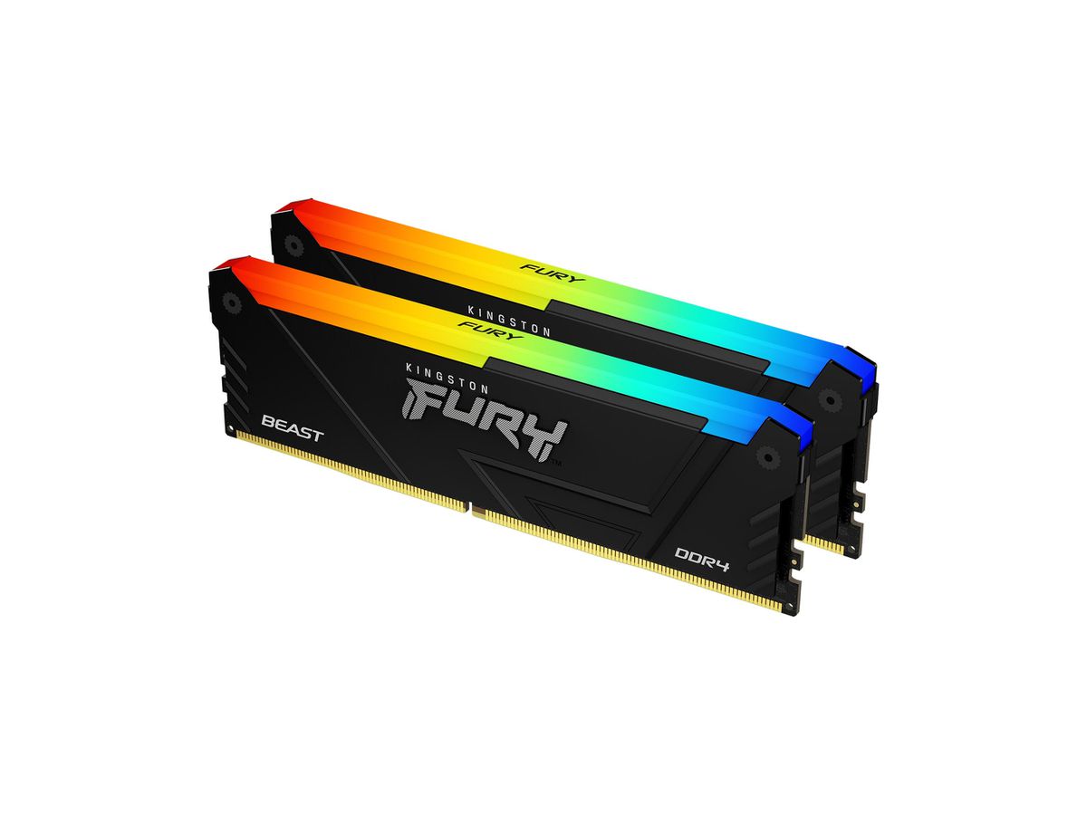Kingston Technology FURY 32GB 3200MT/s DDR4 CL16 DIMM (Sets van 2) Beast RGB