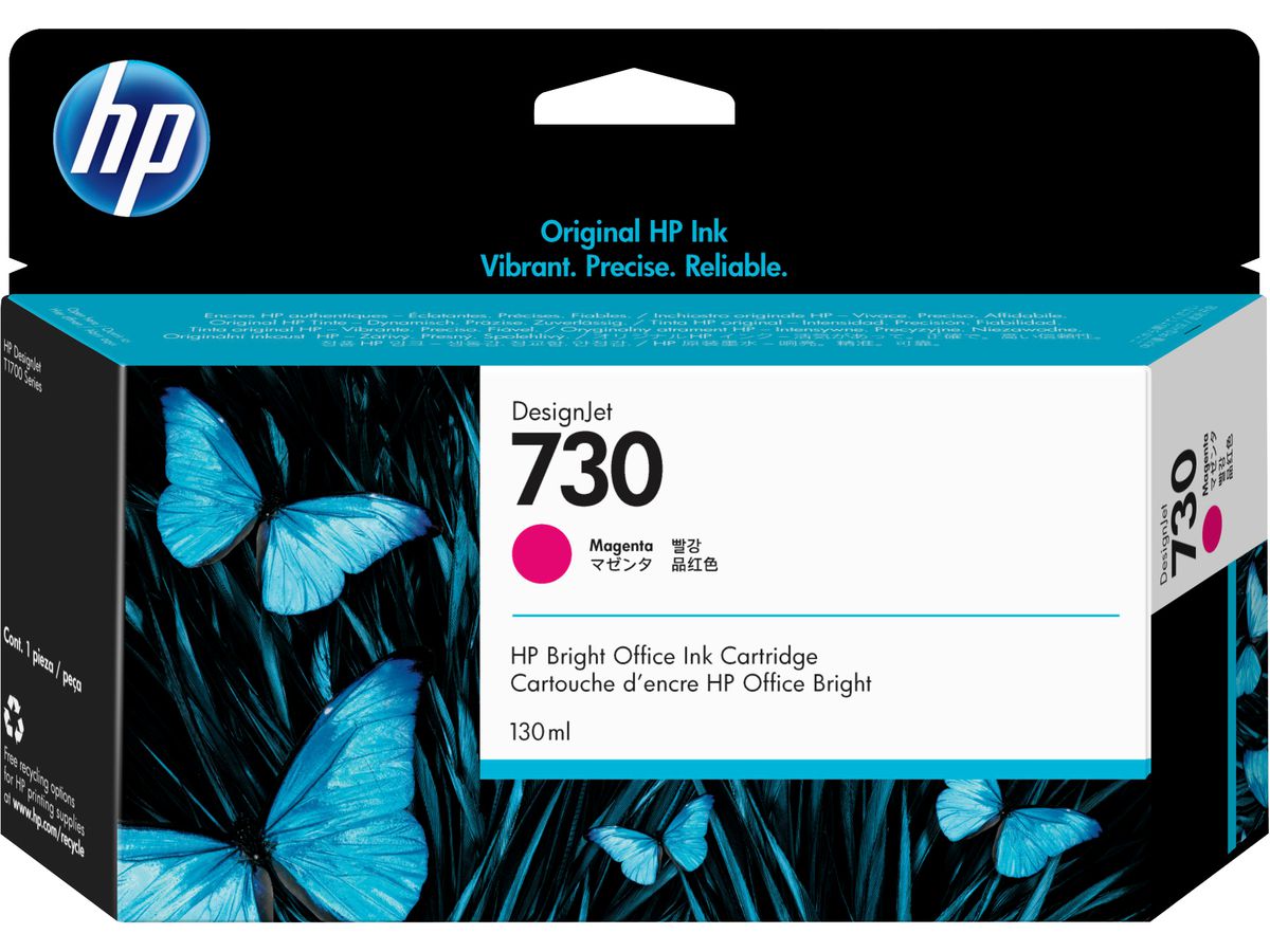 HP 730 130-ml Magenta DesignJet Ink Cartridge