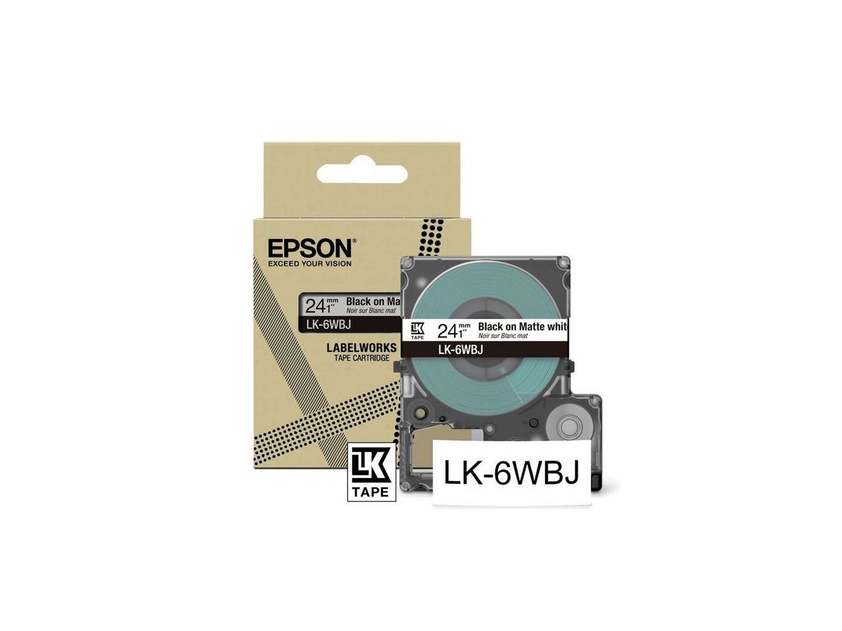 Epson LK-6WBJ Black, White