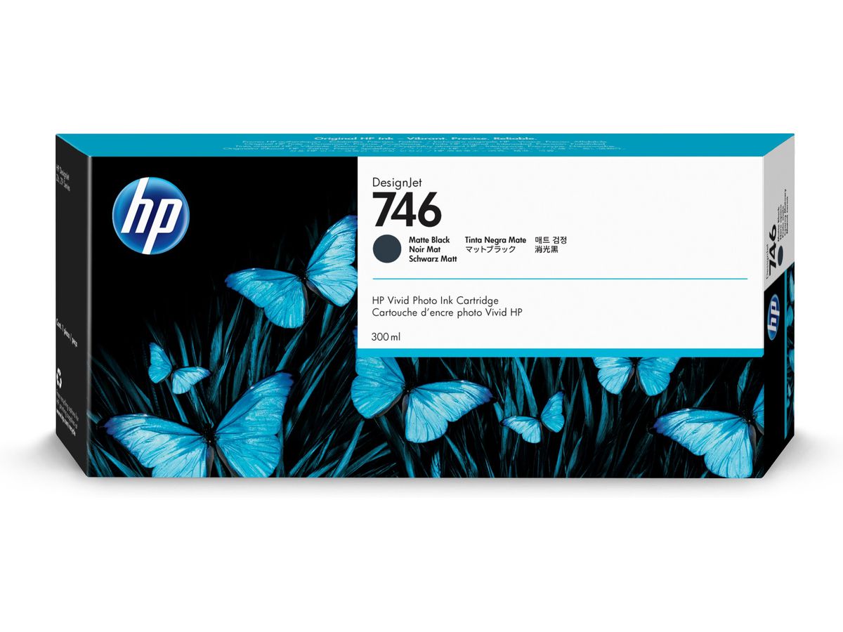 HP 746 matzwarte DesignJet inktcartridge, 300 ml