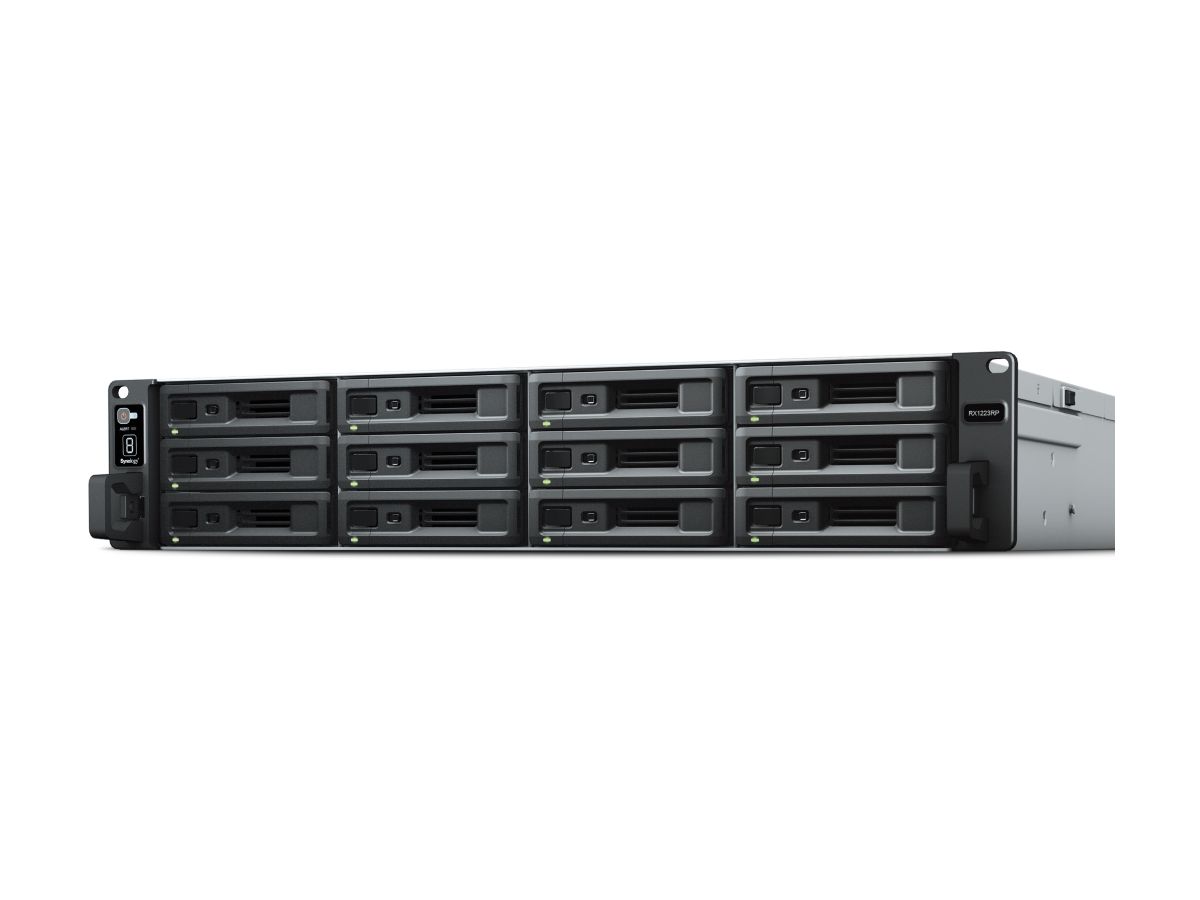 Synology RX1223RP storage drive enclosure HDD/SSD enclosure Black 2.5/3.5"