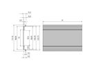 SCHROFF Frame Type Plug-In Unit Extruded Side Panel, 3 U, 220 mm, Symmetrical