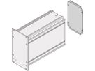 SCHROFF Frame Type Plug-In Unit Rear Panel, Plain, 3 U, 8 HP