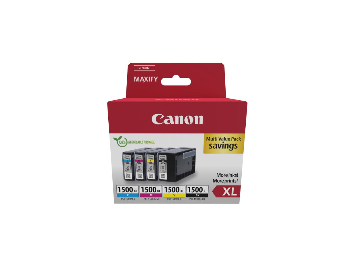 Canon 9182B010 inktcartridge 4 stuk(s) Origineel Hoog (XL) rendement Zwart, Cyaan, Magenta, Geel