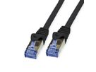 VALUE Outdoor patchkabel Cat.6A (klasse EA) S/FTP (PiMF), massieve kabel, LSOH, zwart, 20 m