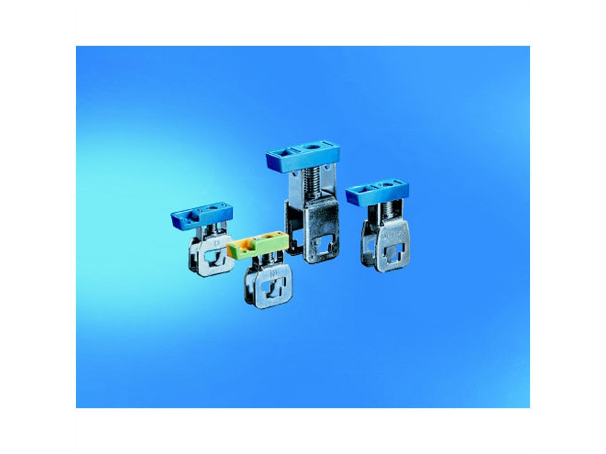 SCHROFF Terminal Clamps for Distribution Box, 4 mm², blue (N)
