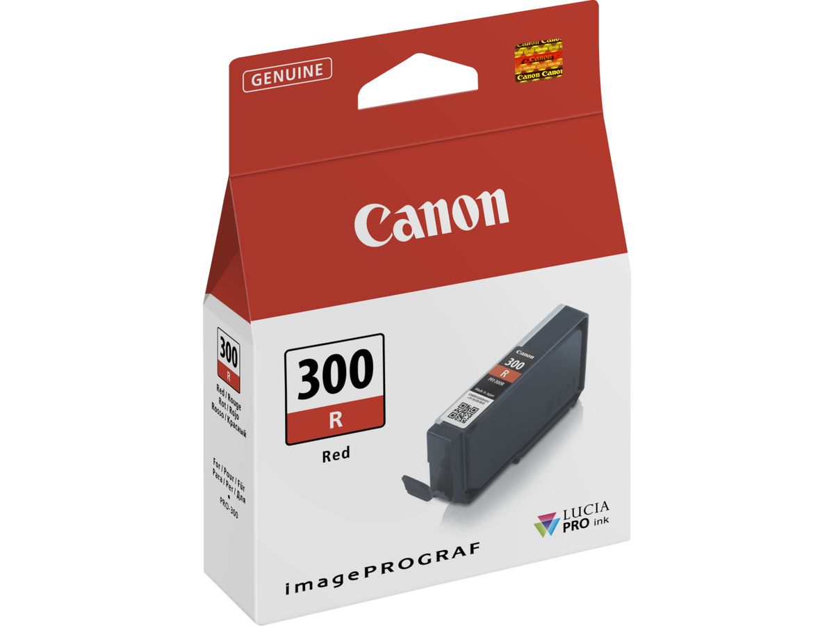 Canon PFI-300R Red Ink Cartridge