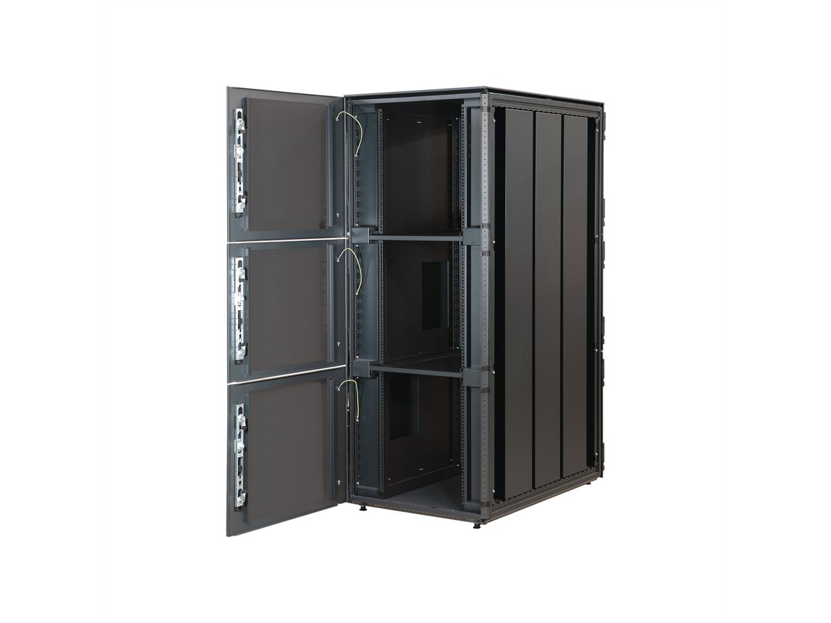 SCHROFF Varistar Colocation Cabinet, RAL 7021, 4 Compartments, 47 U, 2200H, 800W, 1000D