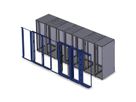 SCHROFF Air Separation Cover, front Panel Kit, for 800 mm Cabinet width, With Side Cutouts for Cable ducting