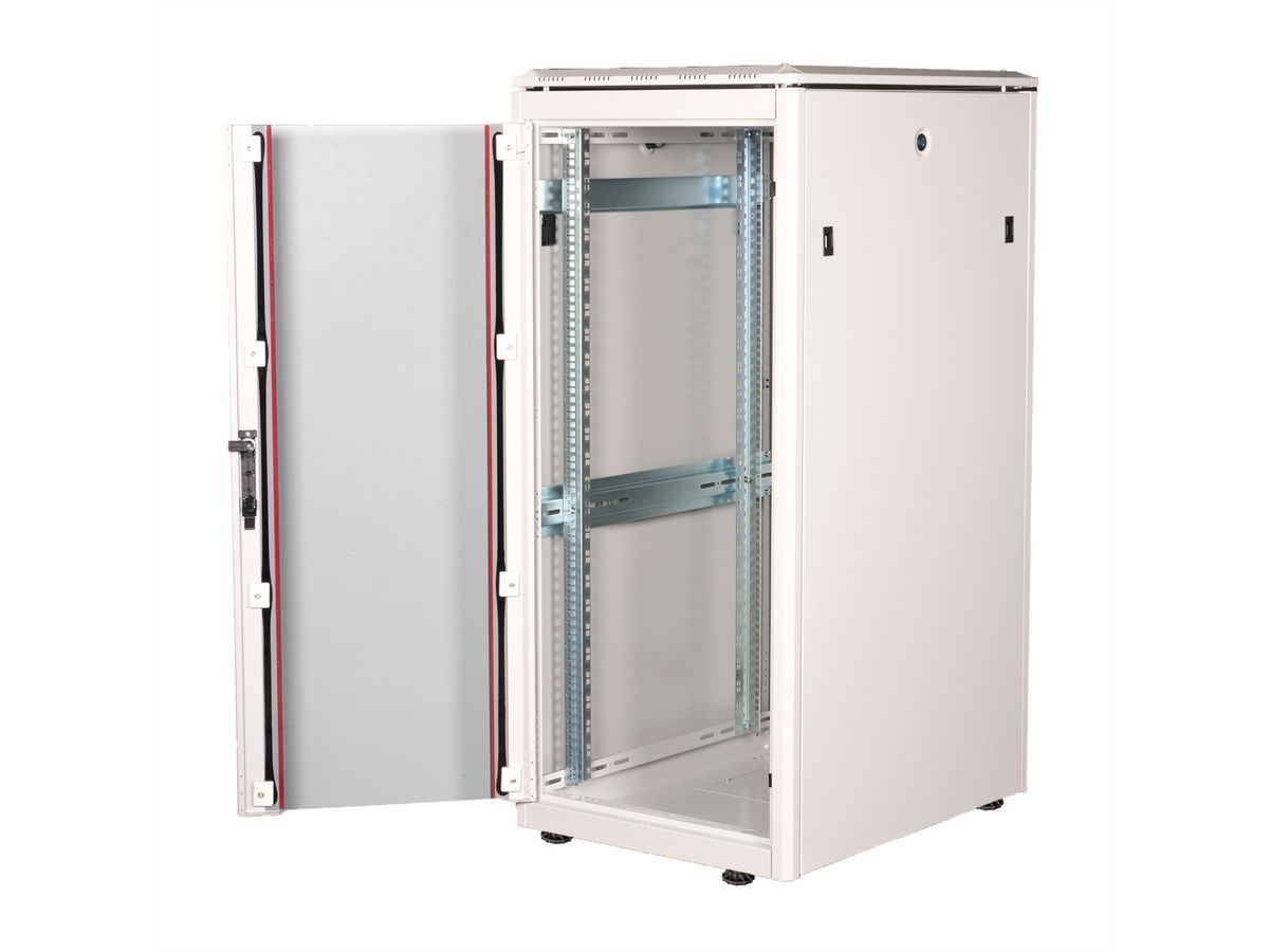 ROLINE 19-inch Network Cabinet Pro 26 U, 600x800 WxD glass door grey