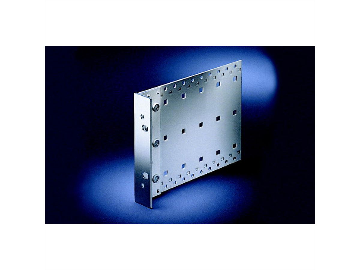 SCHROFF EuropacPRO Side Panel for Stainless Steel Gasket, Type H, Handle Holes, 3 U, 295 mm
