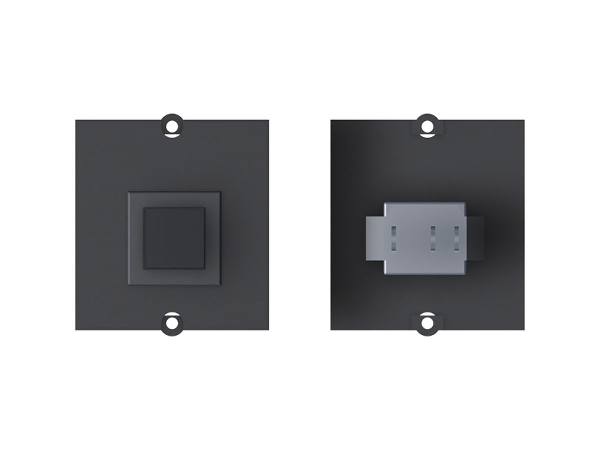 BACHMANN frame 1xbutton black 1.0m, GST15i2 Automatic switch-off