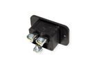 BACHMANN IEC320 C20 appliance inlet plug, black, thermoplastic, screw connection
