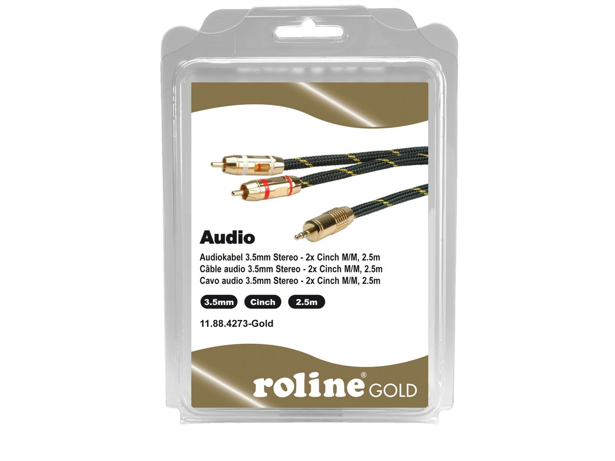 3.5mm Audio Jack to RCA Cable (2.5m)