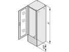 SCHROFF Varistar Connection Plate for Shortened Door/Rear Panel, IP 55, RAL 7021, 400H 600W