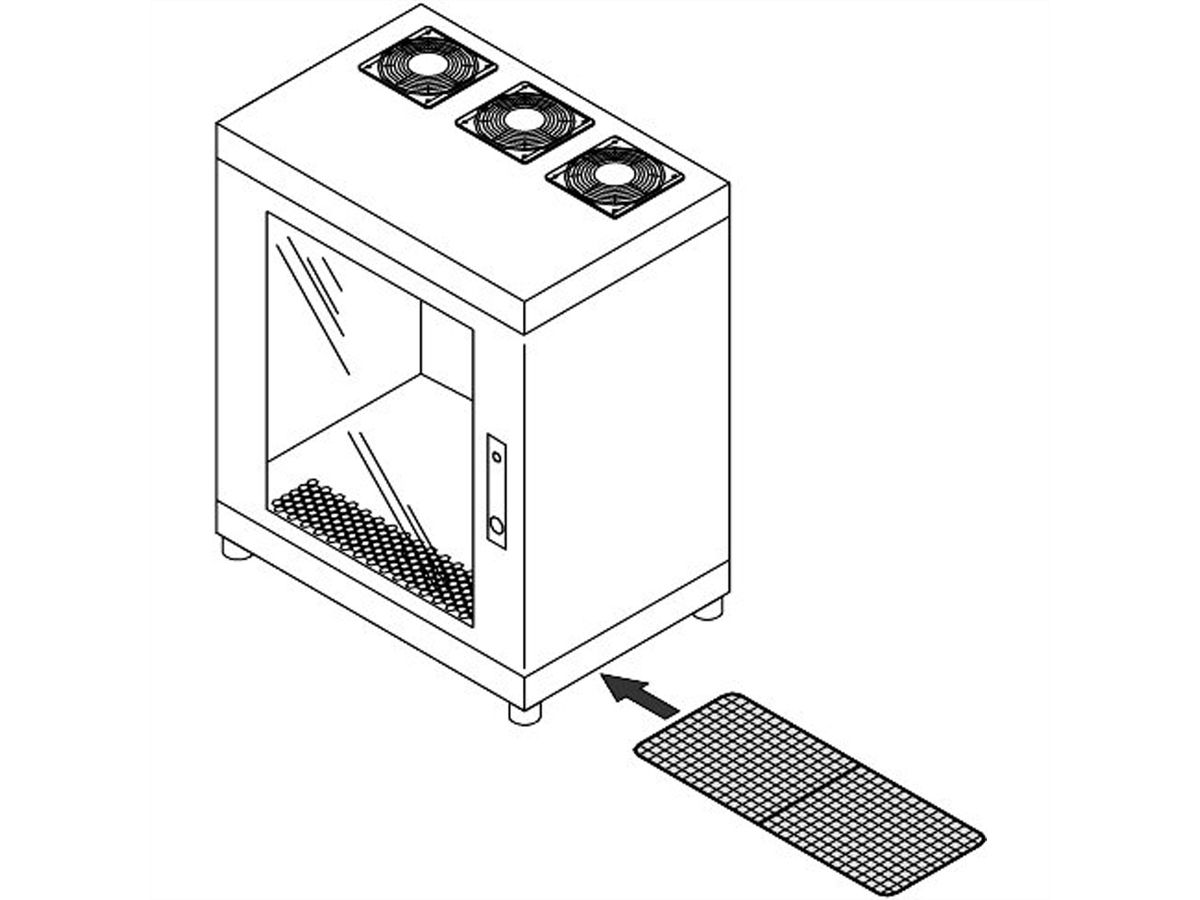 SCHROFF Epcase luchtfilterset voor 19'' koffer 500-600D (x3)
