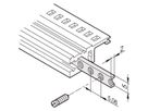 SCHROFF horizontale rails schroefdraad inzetstuk, M3