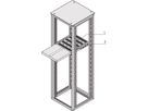 SCHROFF Varistar 19'' Shelf, Telescopic, 30 kg, RAL 7021, 600W 800D