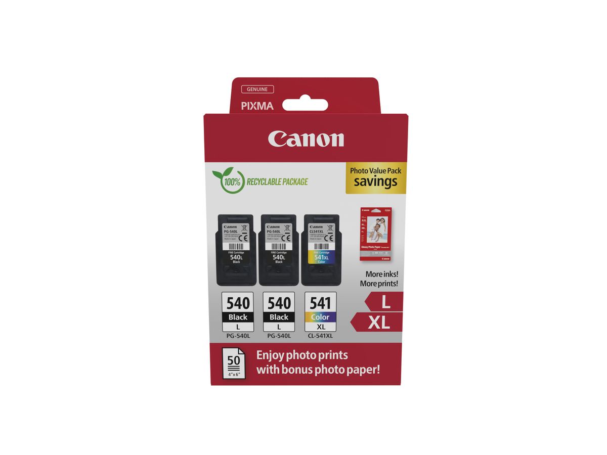 Canon 5224B015 ink cartridge 3 pc(s) Original Black, Cyan, Magenta, Yellow