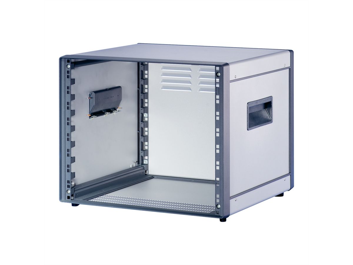 SCHROFF Comptec 19" desktop-koffer, niet-afgeschermd, alu-afdekking, 12 HE, 84 HE, 500 mm