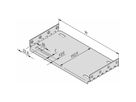SCHROFF EuropacPRO Mounting Plate for Use With Cover Plate, 28 HP, 160 mm Board Length