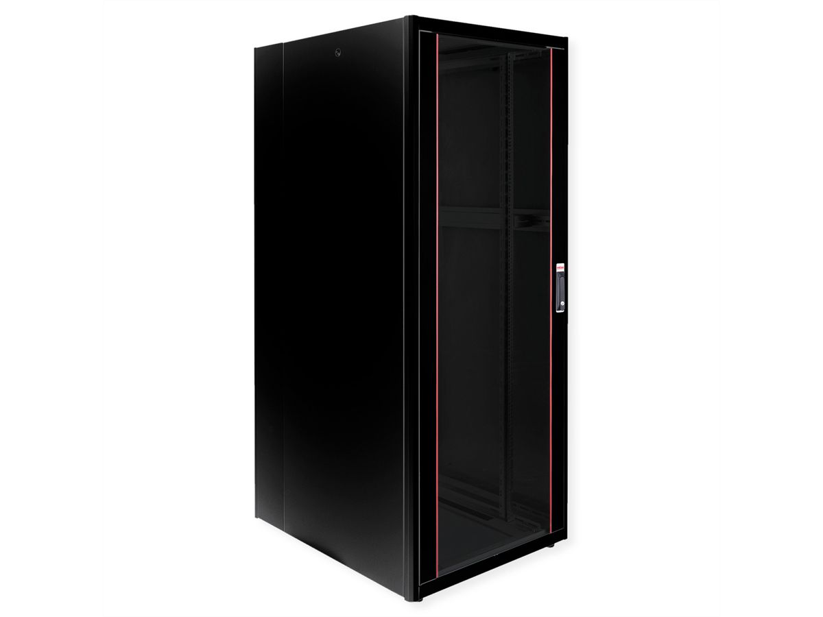 ROLINE 19-inch Network Cabinet Basic 42 U, 800x1000 WxD glass door black
