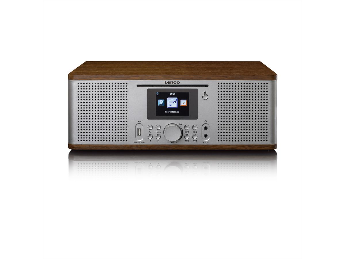 Lenco DIR-270 DAB+ Radio, walnuss