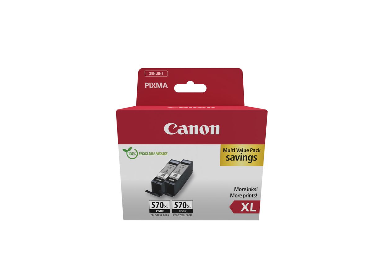 Canon 0318C010 inktcartridge 2 stuk(s) Origineel Hoog (XL) rendement Zwart