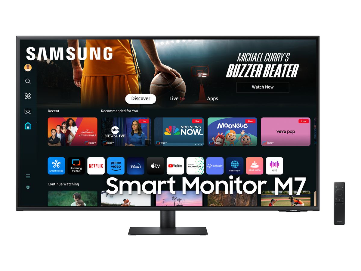 Samsung Smart Monitor M7 M70D computer monitor 109.2 cm (43") 3840 x 2160 pixels 4K Ultra HD LCD Black