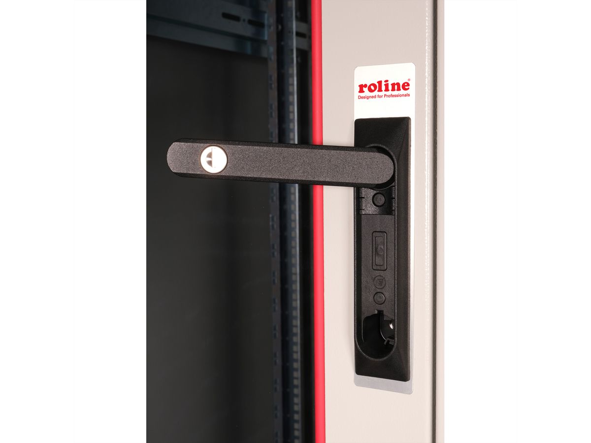 ROLINE 19-inch netwerkkast Basic 42 U, 600x800 BxD Glazen deur grijs