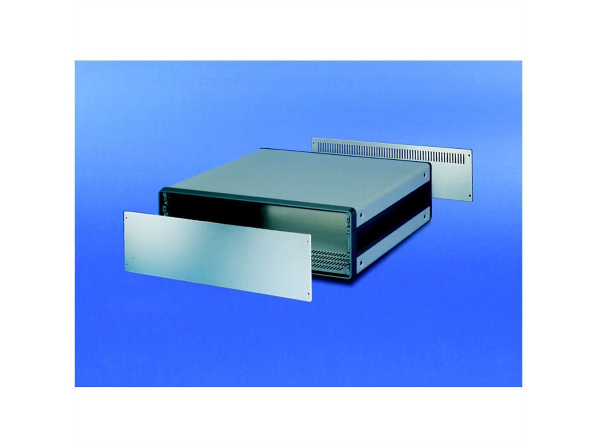 SCHROFF CompacPRO Front Panel, 4 U, 84 HP, 2.5 mm, Al, Anodized, Untreated Edges