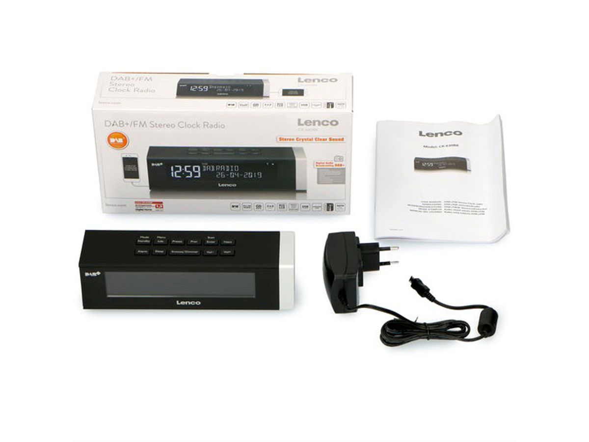 Lenco DAB+/FM CR-630BK, LCD-scherm