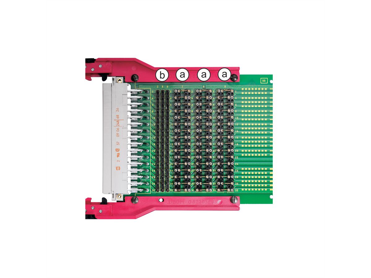 SCHROFF Test Adaptor for DIN Connector Type F, 6 U, 160 mm, U/I