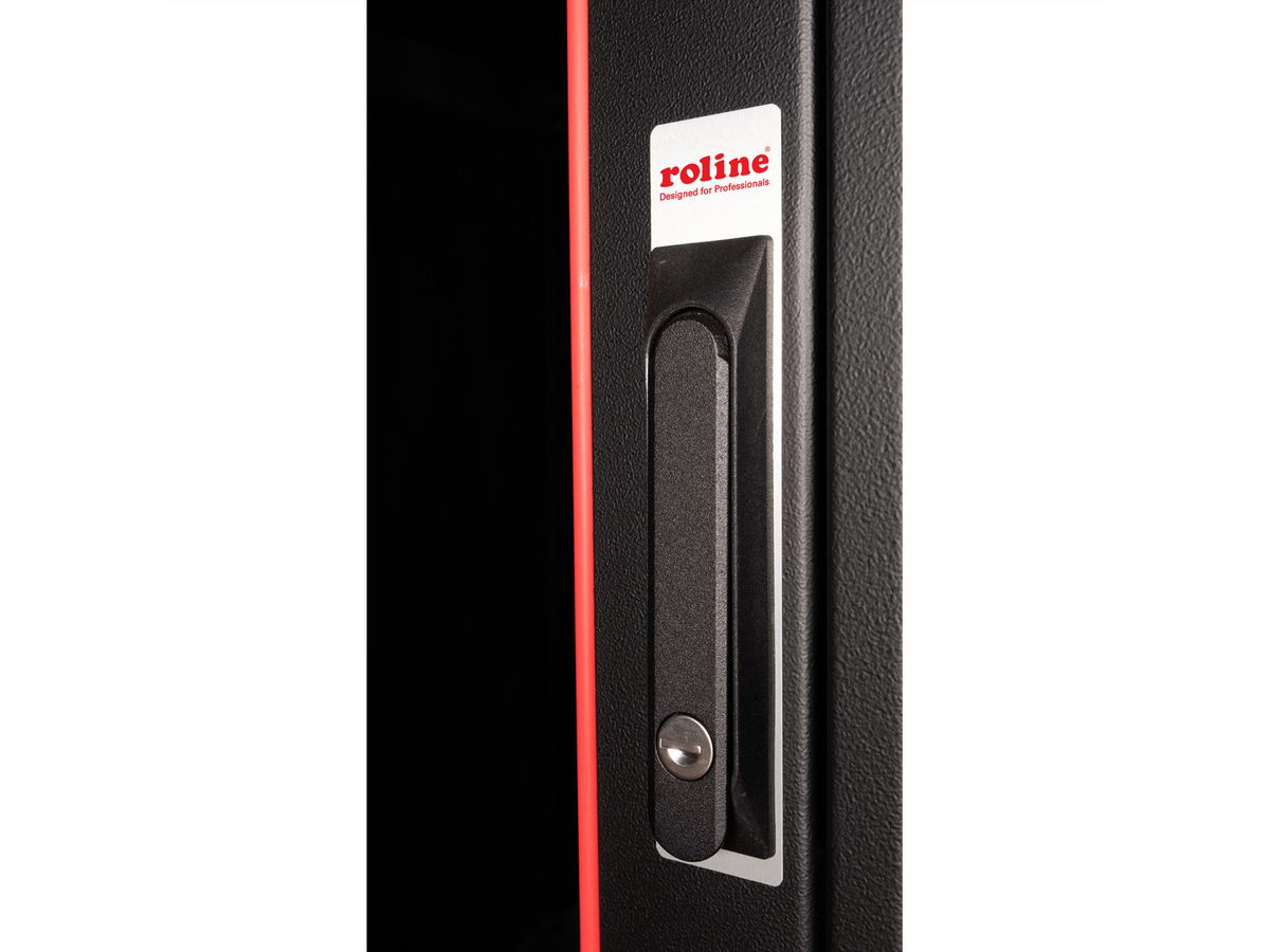 ROLINE 19-inch netwerkkast Pro 32 U, 600x600 BxD Glazen deur zwart
